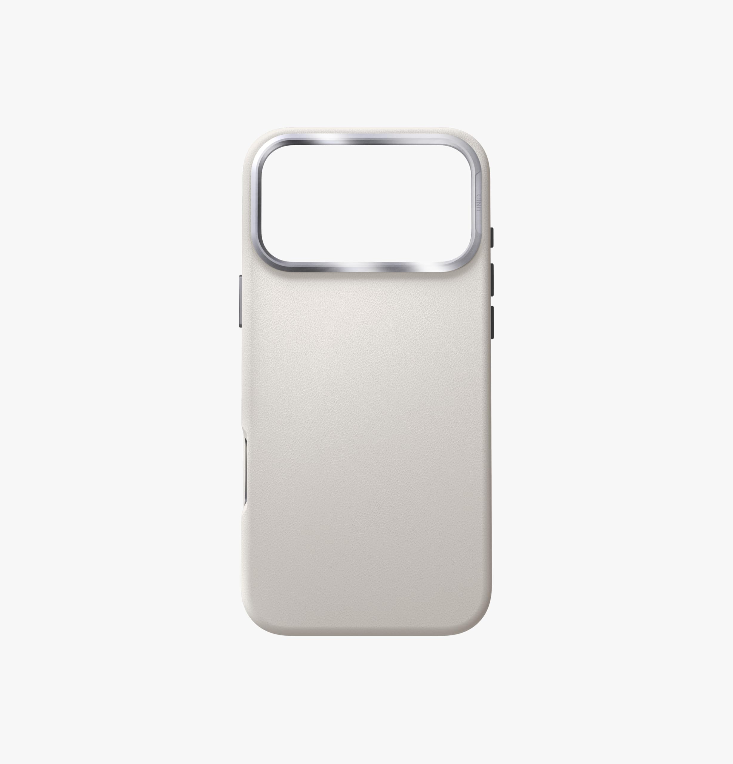 UNIQ Lyden - Funda protectora para iPhone 17 Pro Max (arcilla) de piel sintética de alta calidad, color sólido