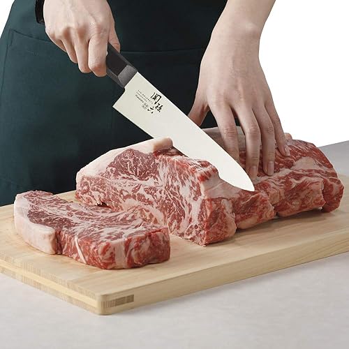 Vista 12 de Kai KAI AB5421 - Cuchillo Santoku pequeño Seki Magoroku Wakatake, 5.7 pulgadas, fabricado en Japón