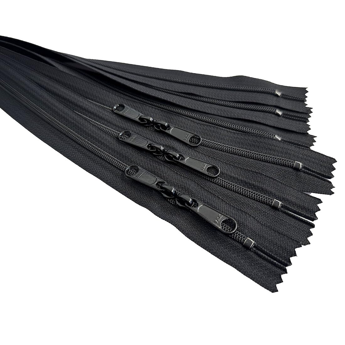 3pcs YKK #4.5 30" Nylon Coil Long Pull Two-Way Head-to-Head Sliders (Double Pull) Bag Zipper 3 Colors Assorted - Your Choice of Color - Made in The