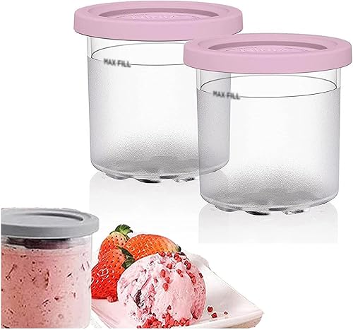 246 Pintas Creami Deluxe, para hacer helado Ninja Creami, recipientes de helado de 16 onzas para congelador herméticos y a prueba de hojas para