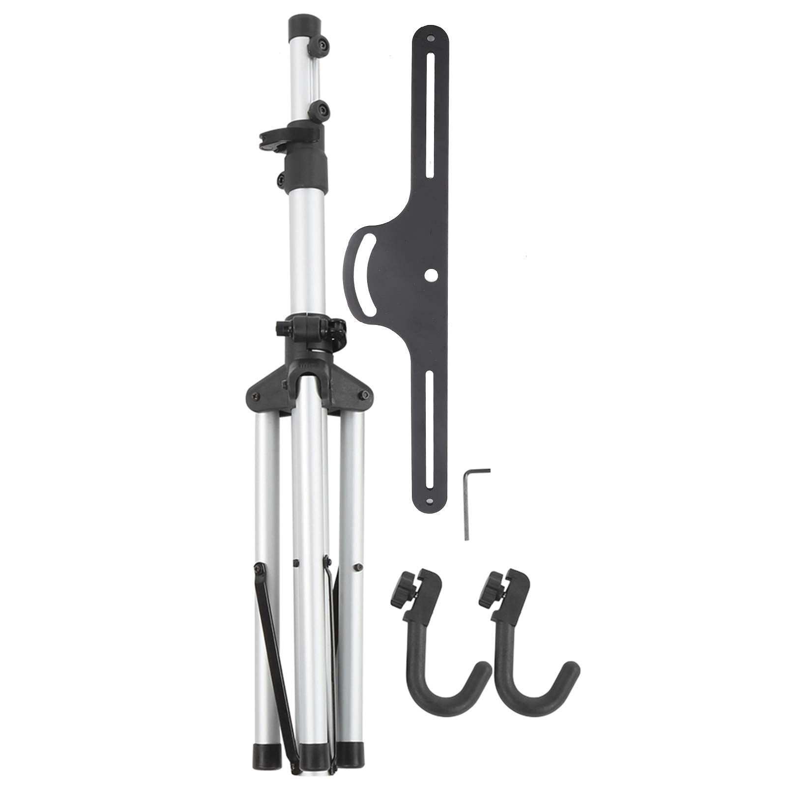 VGEBY Cavalletto per Riparazione Bici, Cavalletto Portatile in Lega di Alluminio con Altezza Regolabile da 67 a 130 Cm per Mountain Bike e Bici da Strada