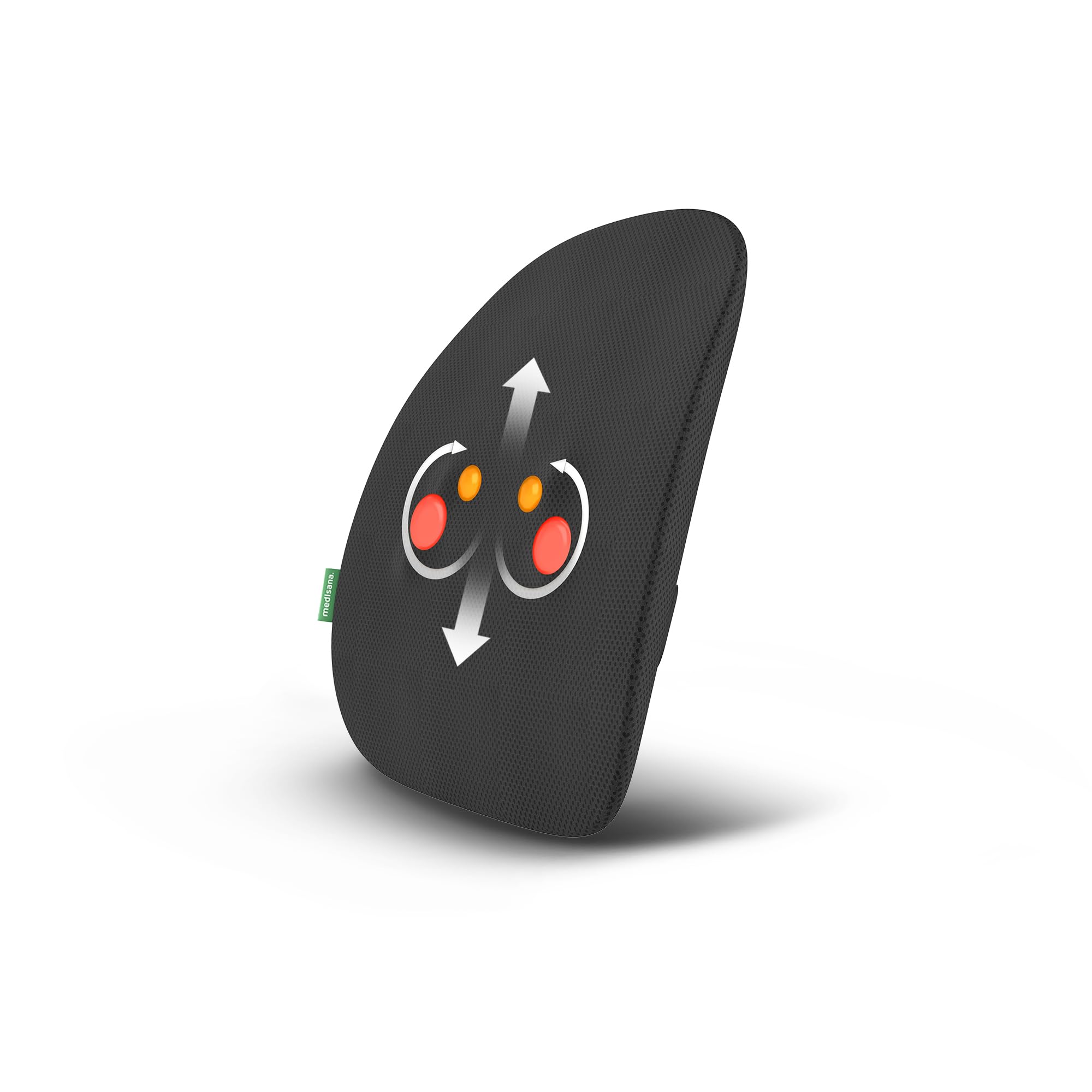 Medisana MC 500 masajeador cervical y espalda, masajeador shiatsu para aliviar el dolor de espalda y la tensión, cojín de masaje con 2 velocidades, especialmente ligero y silencios