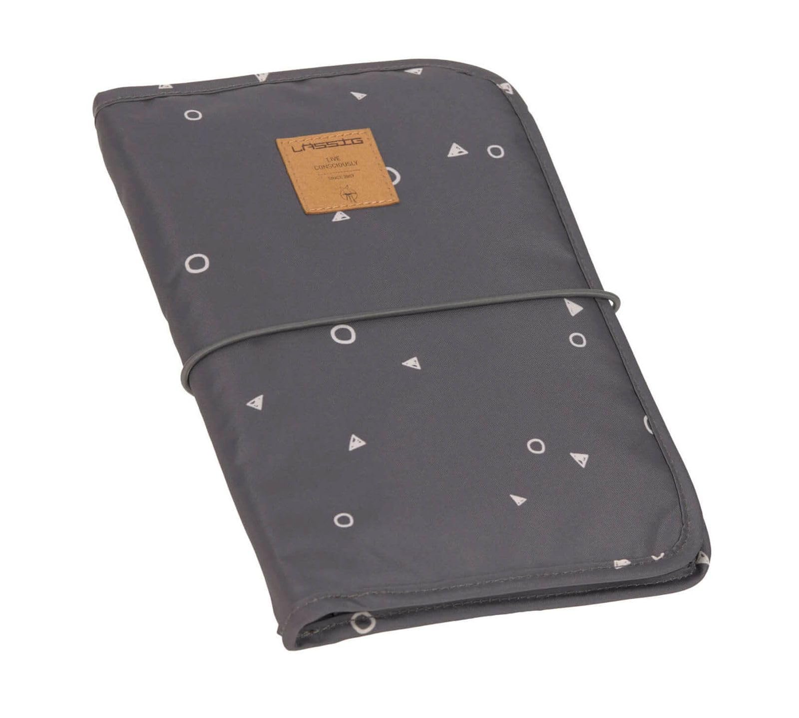 LÄSSIG Baby Windeltasche mit Wickelunterlage für unterwegs/Changing Pouch Universe anthracite