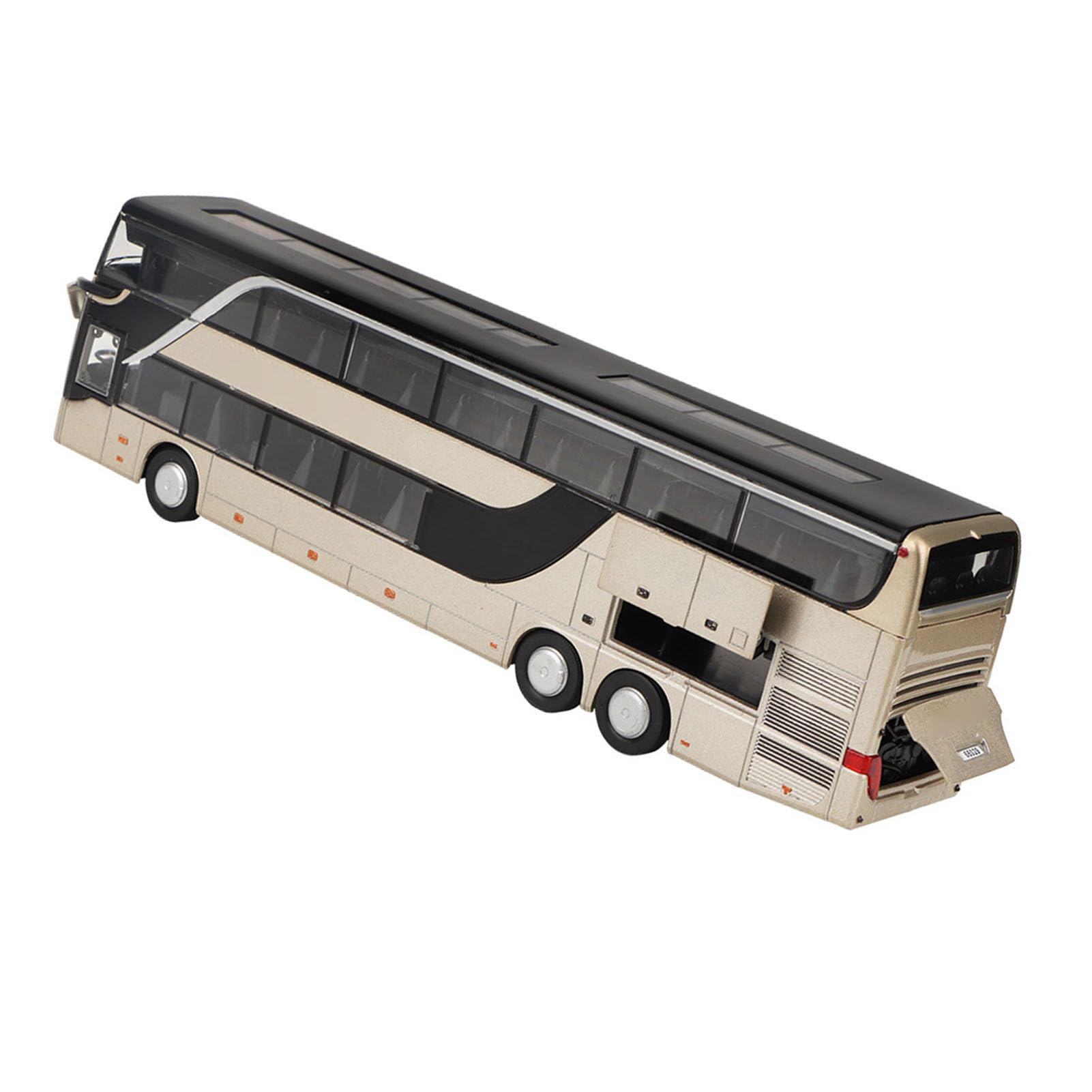 Acouto Modellino di Autobus a Due Piani in Lega con Luce LED e Funzione