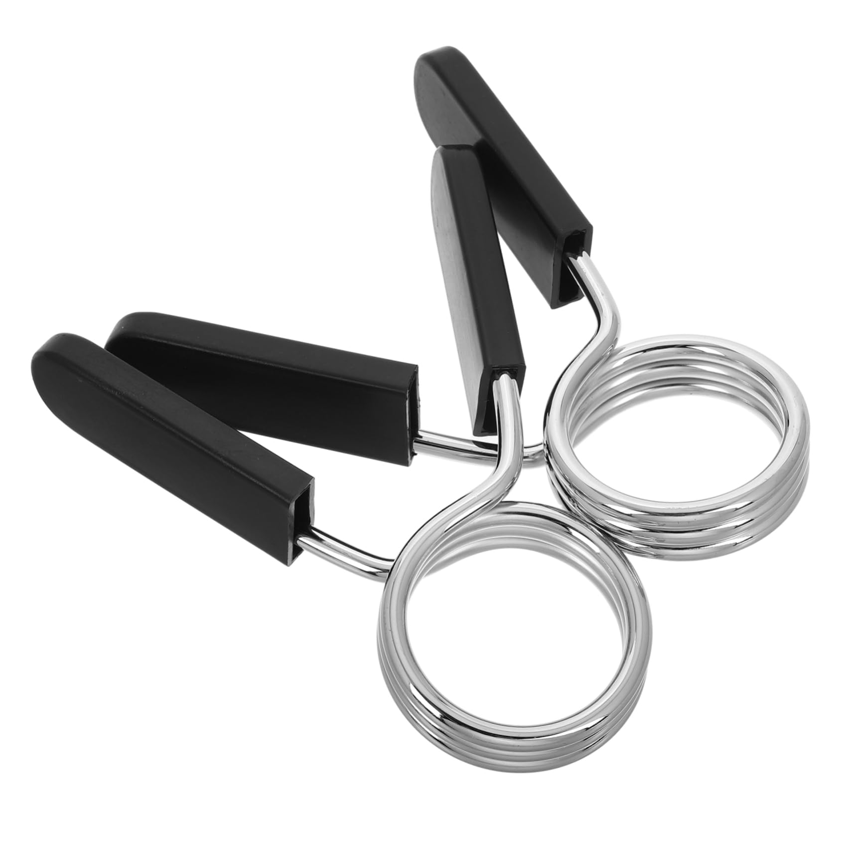 ibasenice 2pcs Barbell Clips Spring-loaded Weight Collars Fitness Barbell Clamp for Strength Training Quick Locking Secure Fit