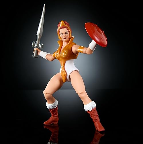 Miniatura 5 de Masters of the Universe Origins Toy, figura de acción de la colección de dibujos animados de Teela, heroína MOTU de 5.5 pulgadas, accesorios y