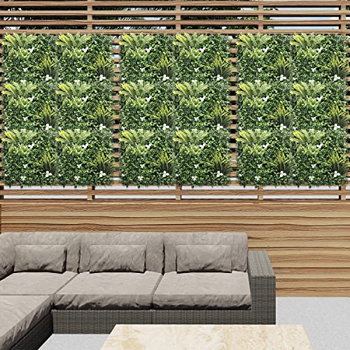 EK-20-x-20-Artificial-Plant-Fence-Panel-Faux-Leaves-Grass-Wall-Privacy-Screen-Panel-Decorative-for-Indoor-Outdoor-Style-05-6-Pcs EK 20 x 20 Artificial Plant Fence Panel Faux Leaves Grass Wall Privacy Screen Panel Decorative for Indoor Outdoor Style 05 6 Pcs