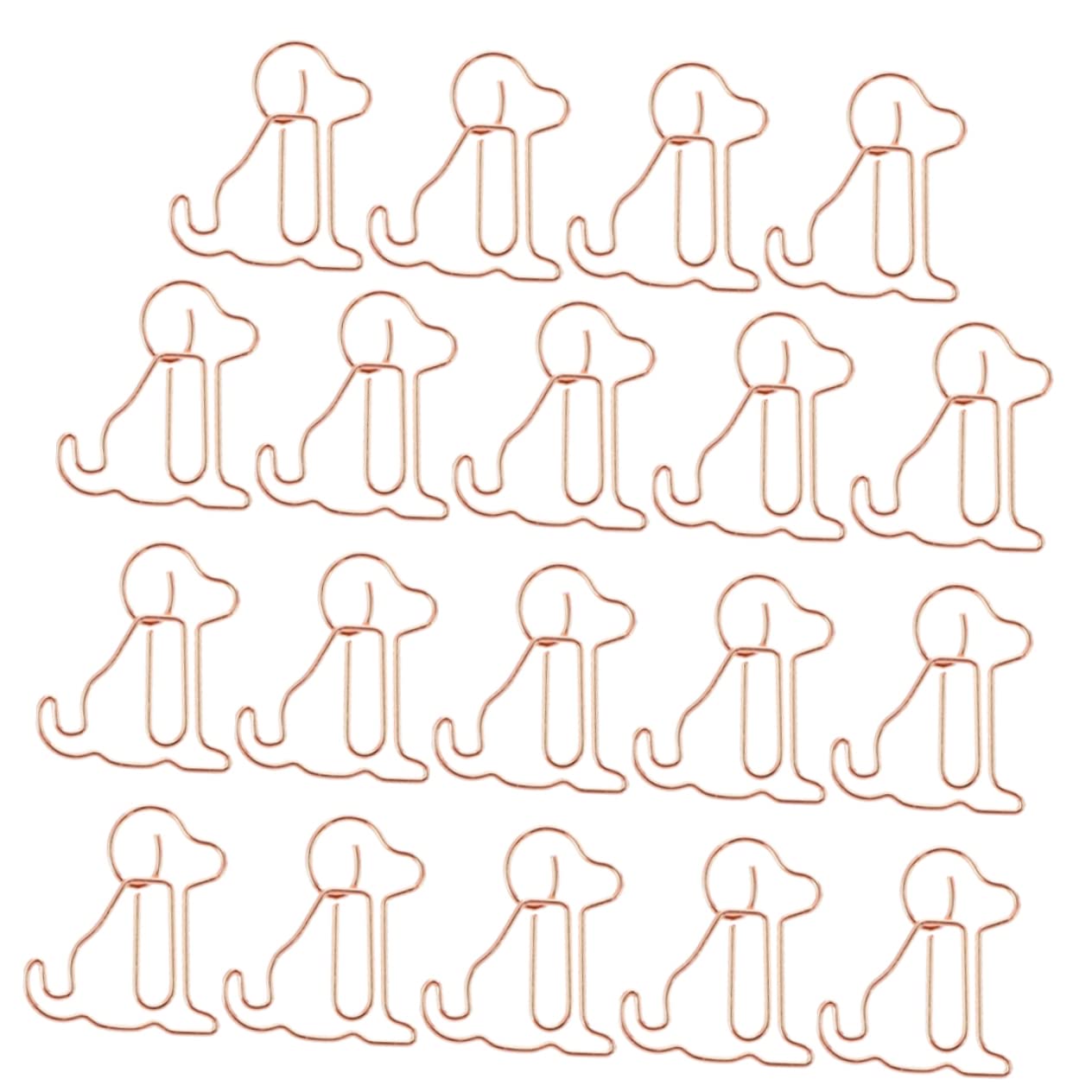 DOITOOL 3 ensembles Trombone Chiot En Or Rose Amusant Fixation De Pince À Papier Pince À Papier De Dessin Animé Trombones De Dessin Animé Pour Étudiants Trombone 50 pièces * 3