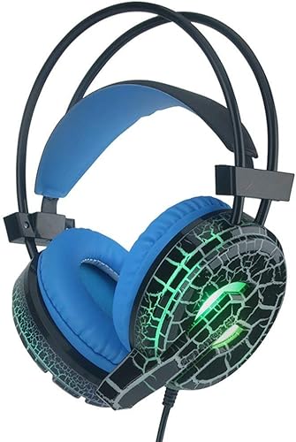 Yogatada Cracked Pattern Video Game Headset Super Bass with Mic LED Light for for Phone Yogatada Cracked Pattern Video Game Headset Super Bass with Mic LED Light for for Phone
