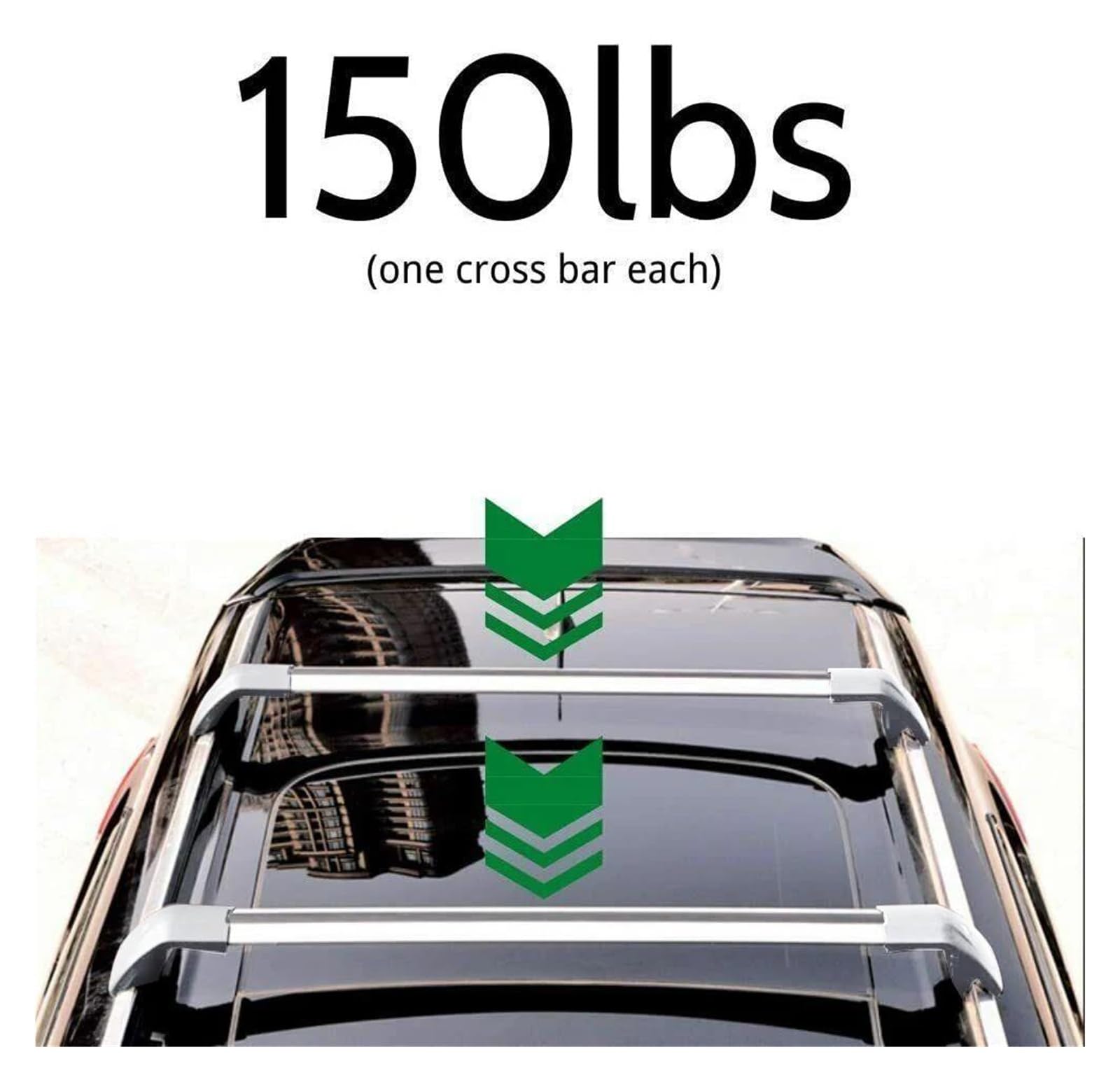 Generico Barre Tetto Portapacchi per Acura RDX 2019-2025 Barre Trasversali Portatutto Portapacchi in Lega Alluminio con Serratura Alluminio
