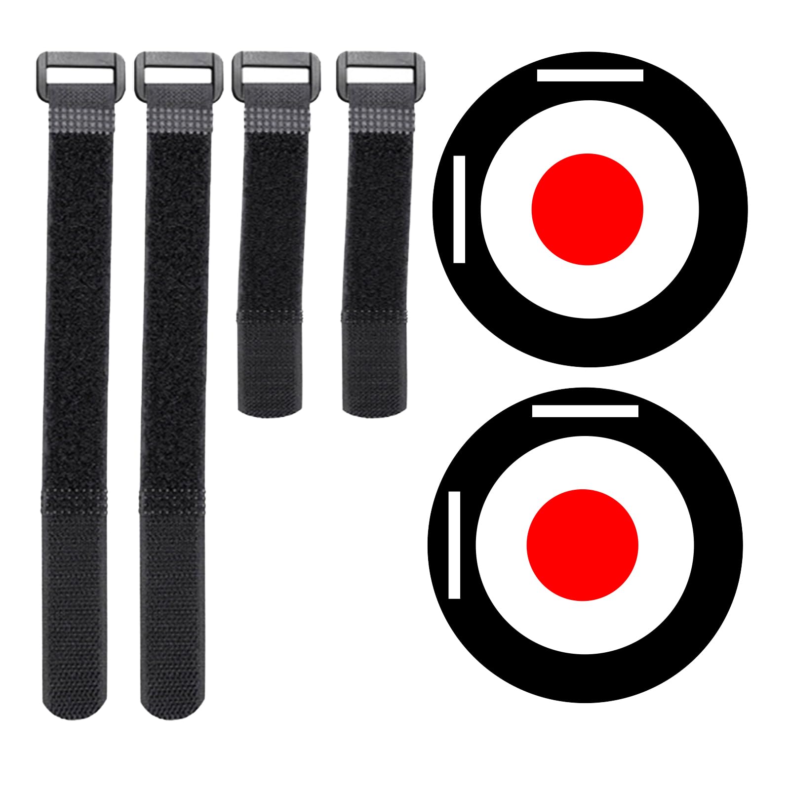 Bersagli per Porta da Calcio - 2 Dischi per Allenamento con 4 Cinghie Regolabili (30cm + 60cm) - Attrezzatura per Esercizi di Tiro per Bambini, Allenatori e Professionisti