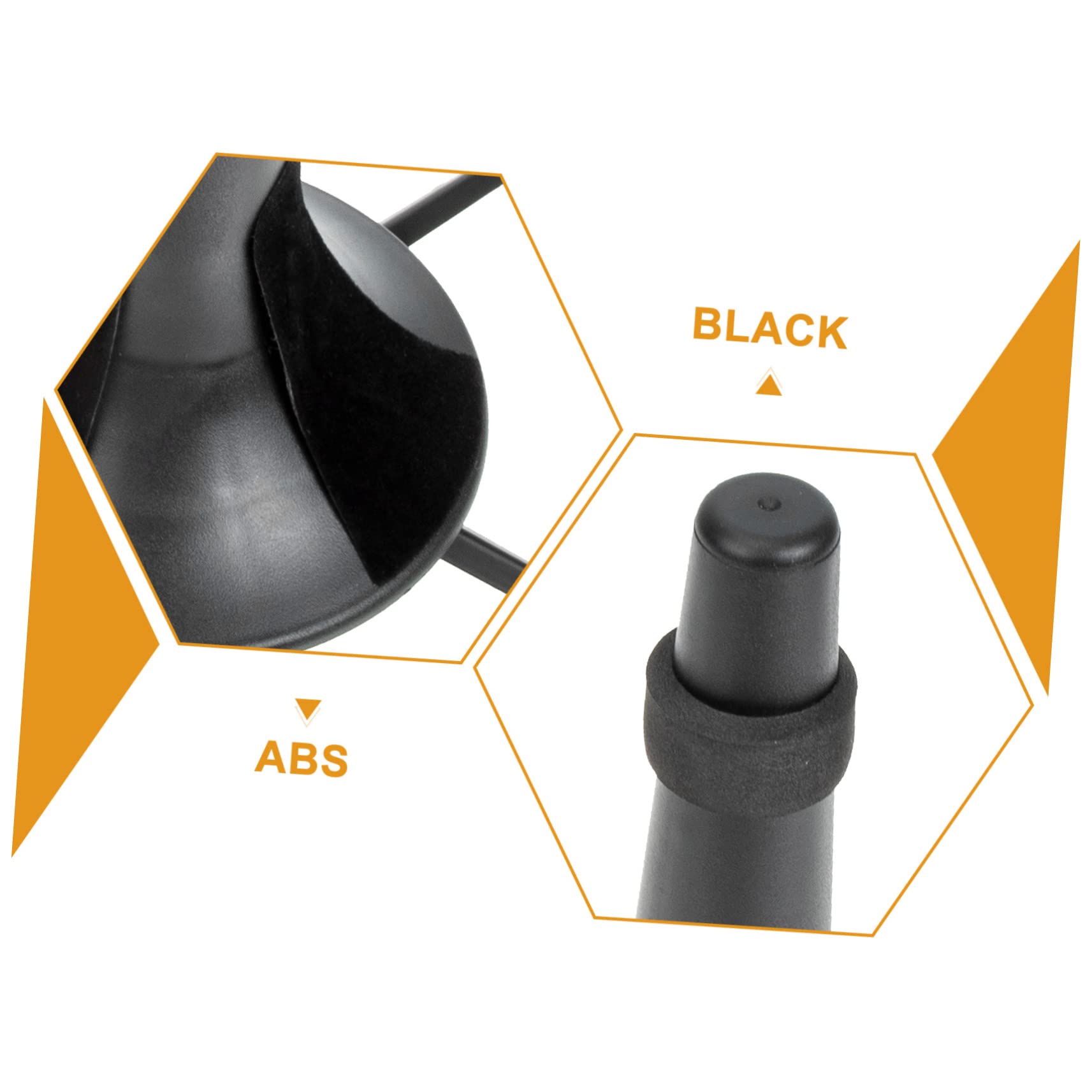 ifundom Supporto per Tromba Design Pieghevole in Metallo Nero e Struttura Stabile Base a Cinque Gambe per Uso Interno ed Esterno