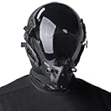 Punk Samurai Mask, Punk Mask Cosplay for Men, Gothic helmet Accessory for Party Music Festival