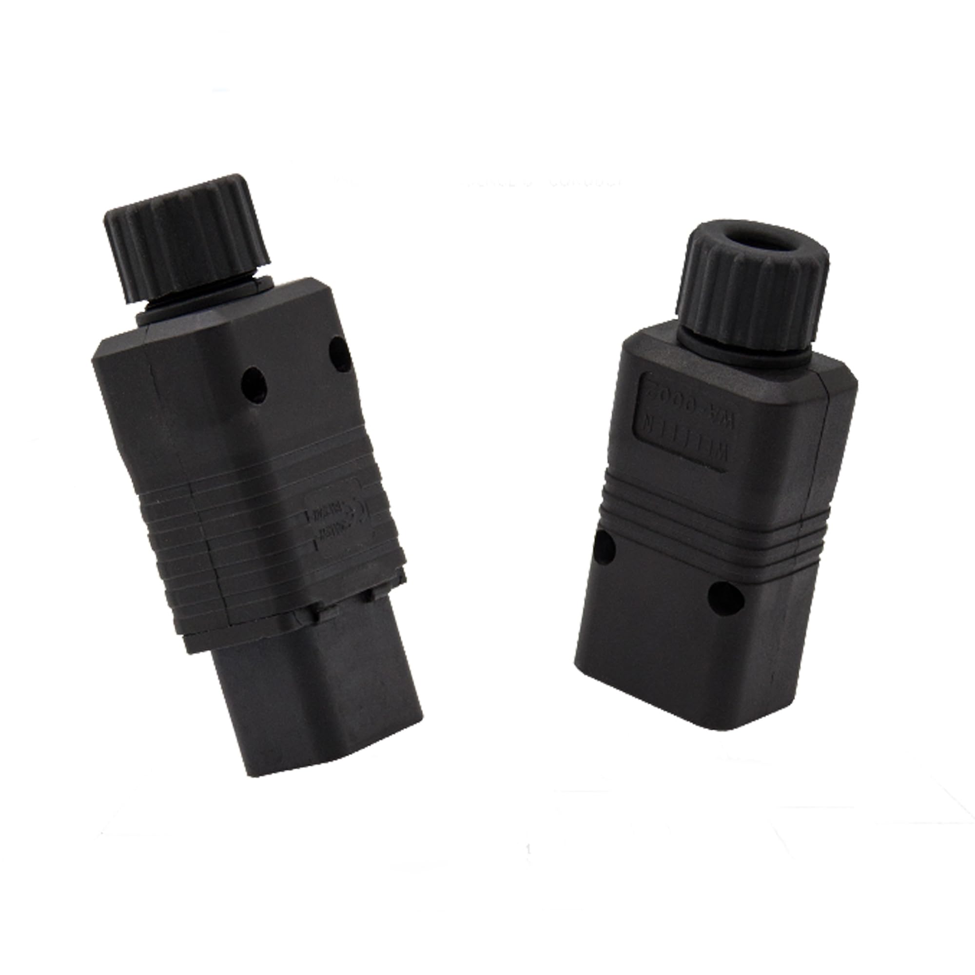 Lot De 4 Connecteurs IEC C14 Mâle Pour Montage Sur Panneau - 3 Broches, 250V 10A - Filetage Extérieur Pour Fixation Vis
