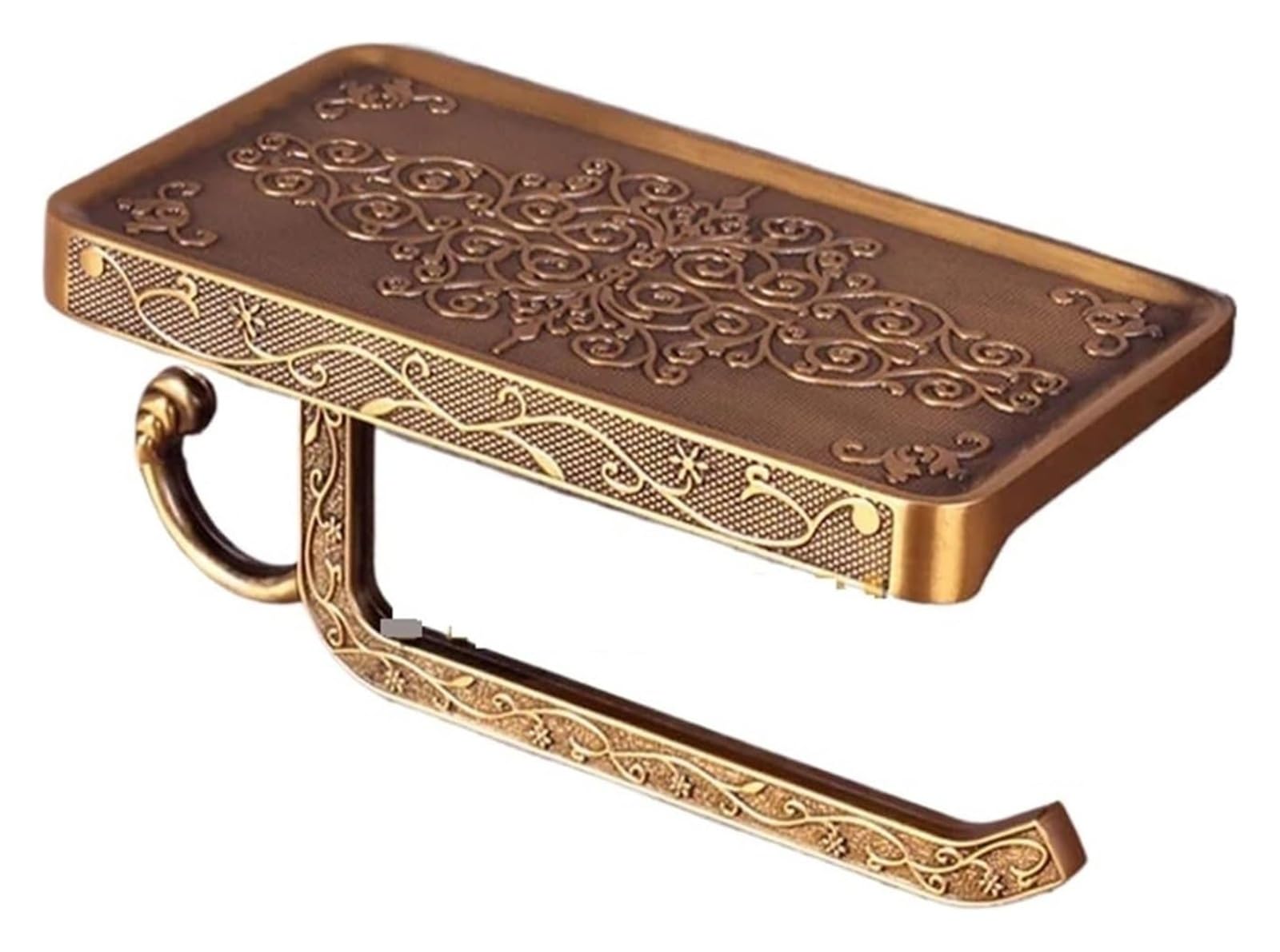 Brushed Brass Toilet Paper Holder, Antique Brass Toilet Paper Holder Wall Mounted for Bathroom