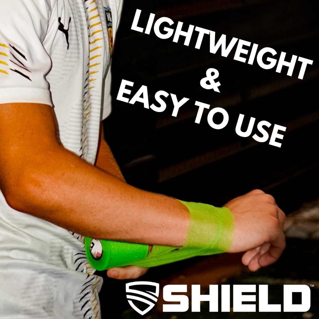 Shield Athletic Pre-Wrap | Barrera de espuma para protección de la piel, flexible y transpirable (verde)