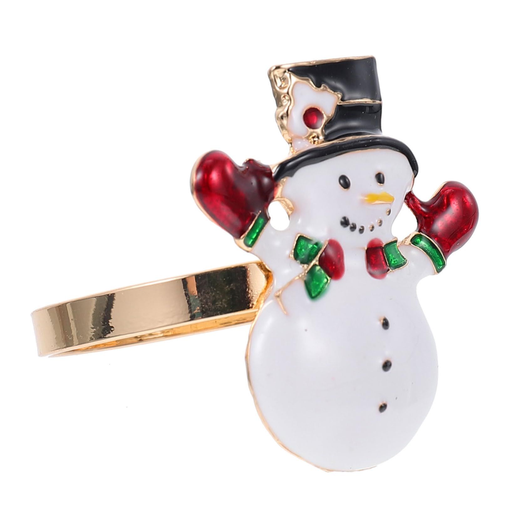 Amosfun 3 Set Di Porta Tovaglioli Natalizi A Forma Di Pupazzo Di Neve Eleganti Decorazioni Natalizie Per La Tavola Da Pranzo 4 Pezzi * 3