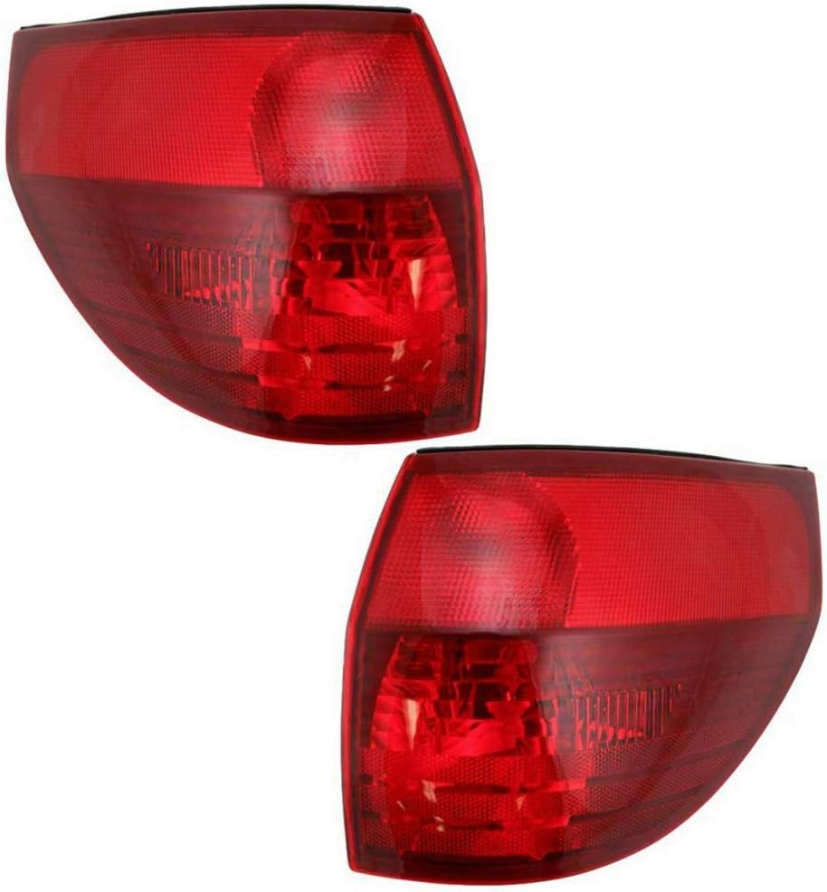 CarLights360: For 2004 2005 Toyota Sienna Tail Light Assembly Driver and Passenger Side w/Bulbs - Replaces TO2800152 TO2801152 | 81560-AE010, 81550-AE010