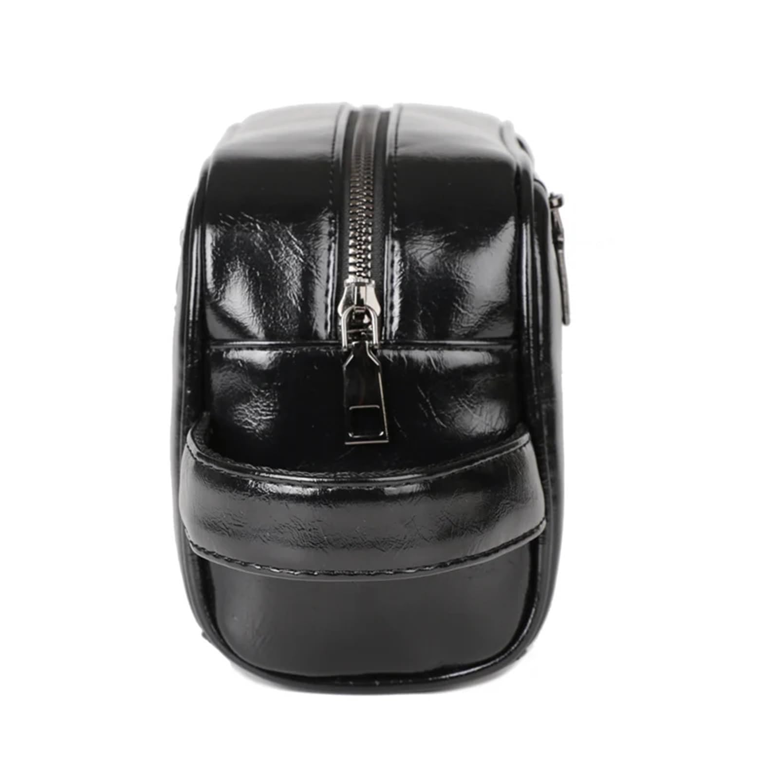 Pochette da uomo Borsa da uomo Borsa da polso in pelle cerata con cerniera lunga Portafoglio for telefono