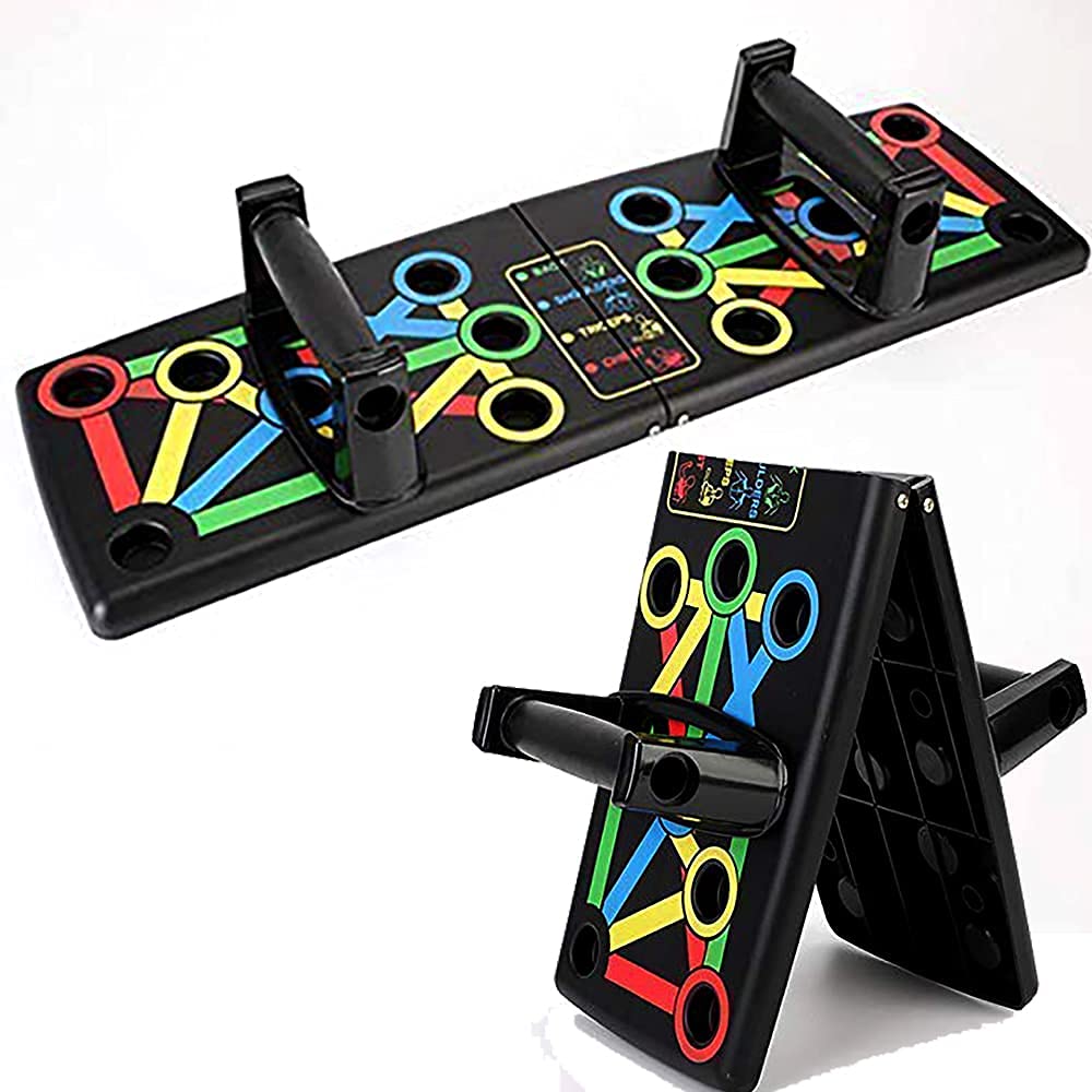 HOMEICE Push Up Board 14-in-1 Body Building Training Portable Exercise Tools Muscle Trainer Gym Workout System for Exercise | Foldable Design | Men Women Home Fitness Training | Black-Plastic. (B095SN9BPF) Amazon Price History, Amazon Price Tracker