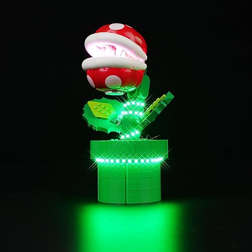 Miniatura 9 de Kit de iluminación LED para Lego Super Mario Piranha, luz LED compatible con modelos de bloques de construcción Lego 71426 (no incluye juego de Lego)