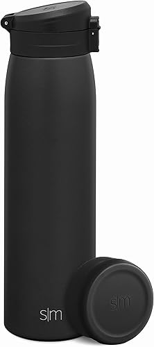 Simple Modern Taza de café térmica de viaje con tapa abatible giratoria y a presión vaso de acero inoxidable reutilizable a prueba de fugas regalos