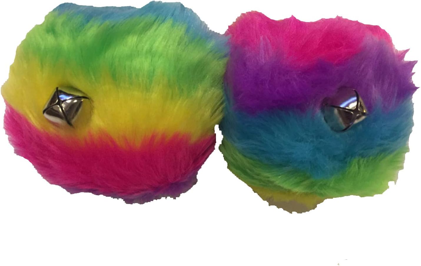 Rainbow Roller Skate Pom Poms