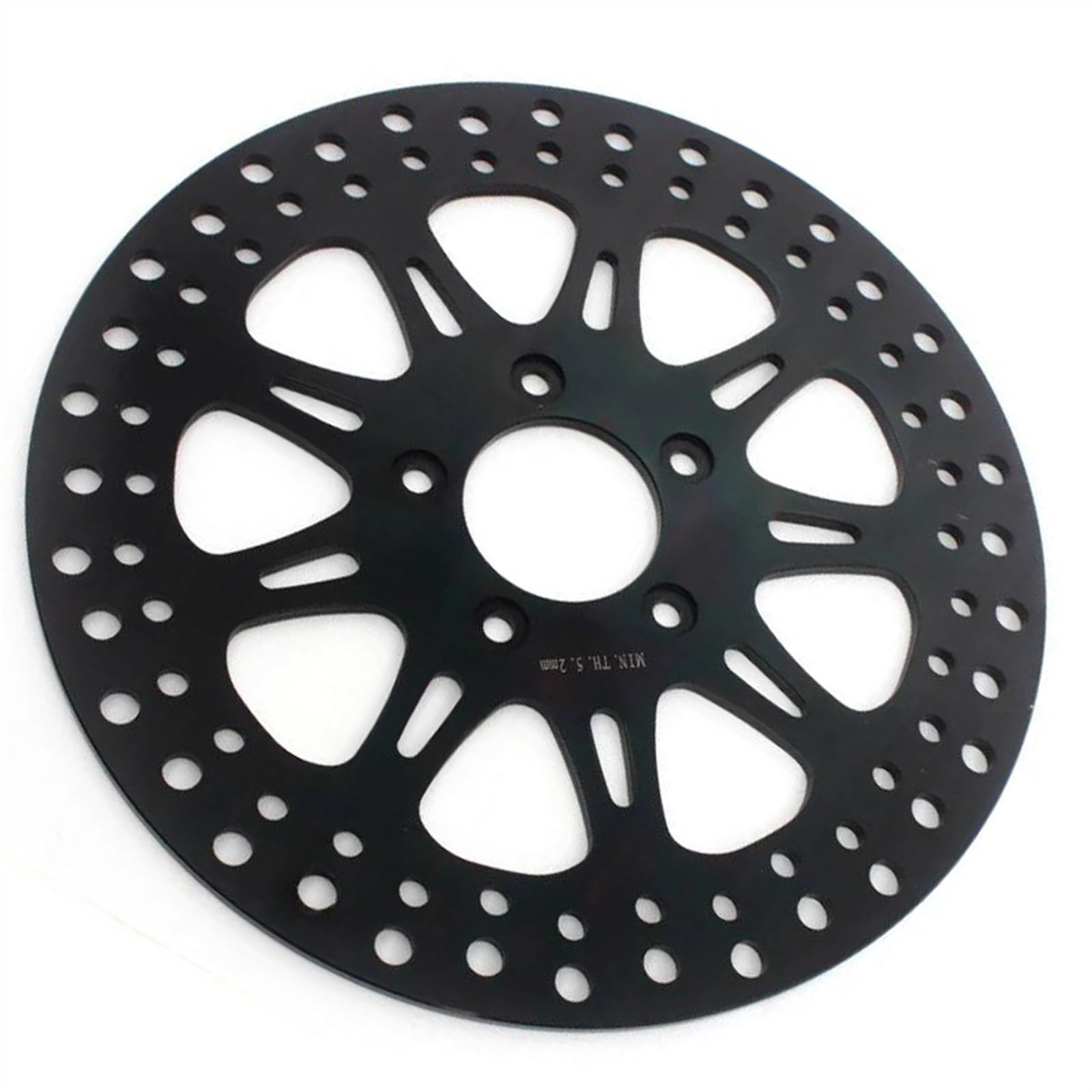 Rotor de Disco de Freno Rotor De Disco De Freno Trasero De Motocicleta para Harley para Davidson FXCWC 1584 Rocker C Softail 2008 2009 2010 2011(Nero)