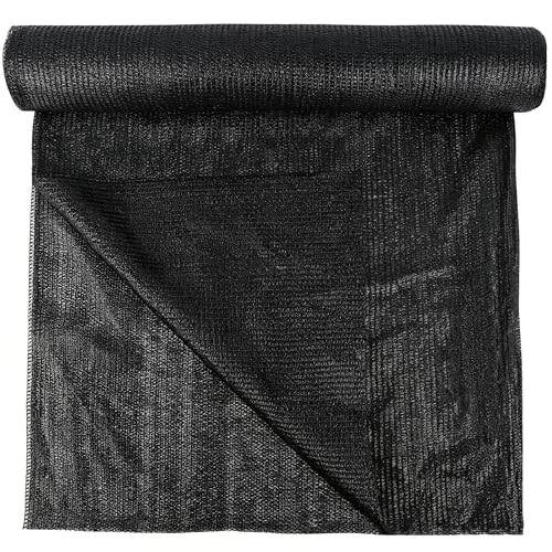 Image of winemana 120x6 FT Outdoor Shade Cloth for Garden & Plants - 90% Large Black Mesh Tarp, UV Resistant Woven Shade Fabric for Greenhouse Farm Row Cover Vegetables Sun Protection Poultry Run
