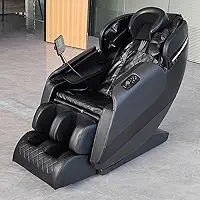 Poltrona de Massagem Relax com Gravidade Zero Luxuosa, Preto