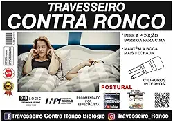 Travesseiro Contra Ronco Anti Ronco Sistema Anti Pressão Mantem a Boca Fechada Suporte Firme