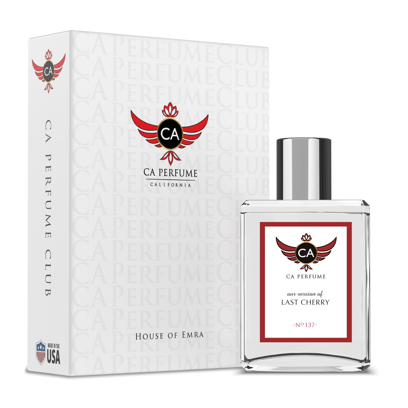 CA Perfume Impression of Last Cherry For Women & Men Fragrance Eau de Parfum Spray Refillable Bottle 1.7 Fl Oz/50ml-X1