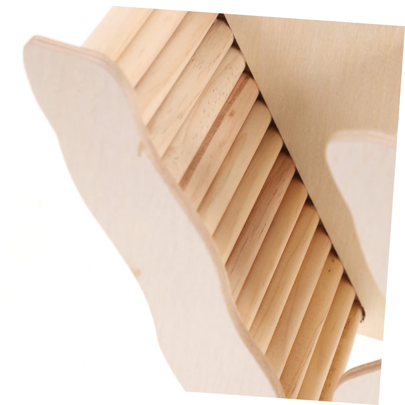 Abaodam Hamster Holzversteck mit Leiter aus Khaki Holz Geruchsneutral und Sicher für Kleintiere zum Schlafen und Selbstgemacht Dekoration im Käfig