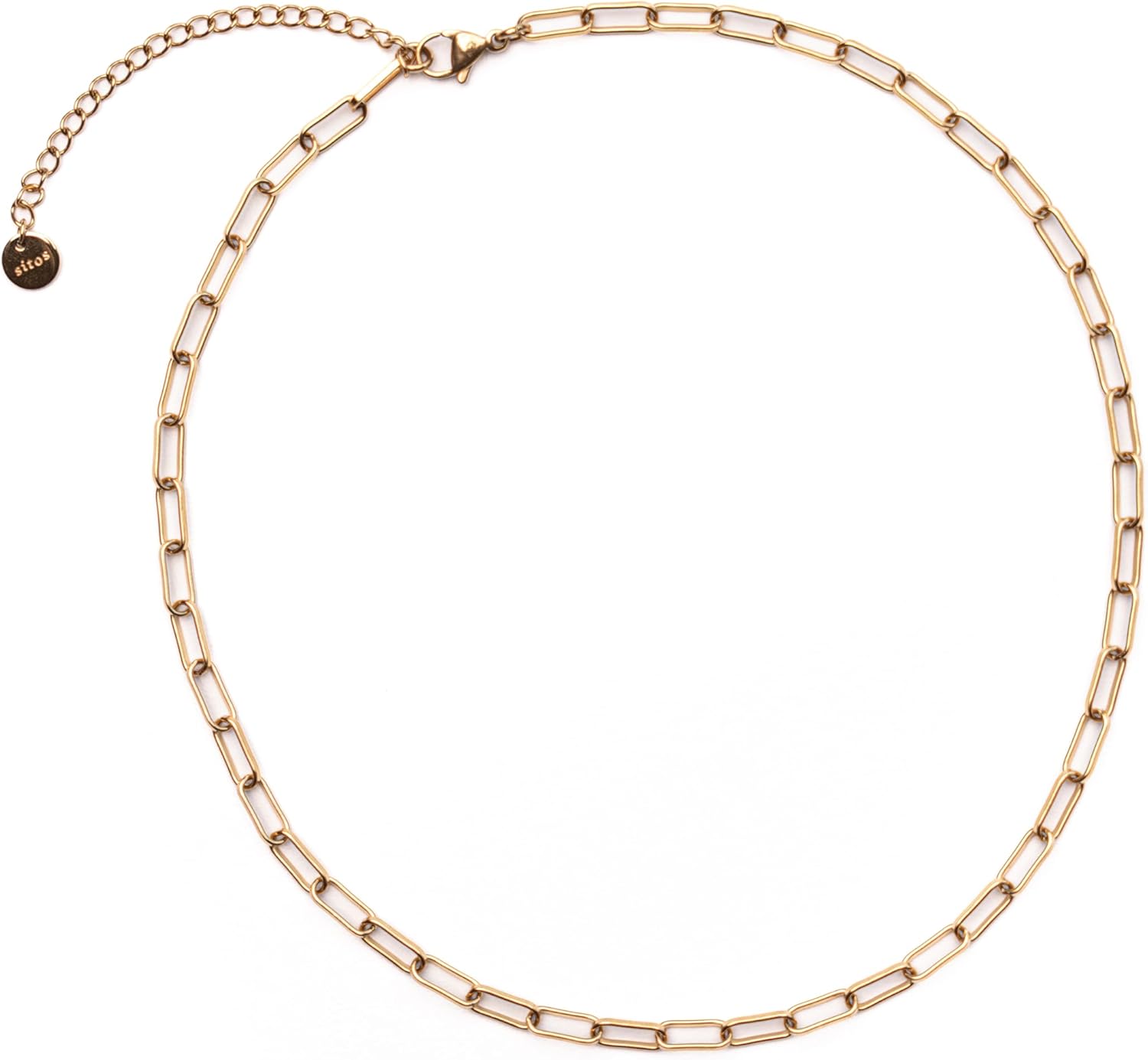 SITOS Colombia Charm Collection Box | Mix-and-Match Charms & Bases | Stainless Steel 18K Gold Plated | 5 Charms + Necklace + Bracelet + 12mm Hoops (Gold, Gift box)