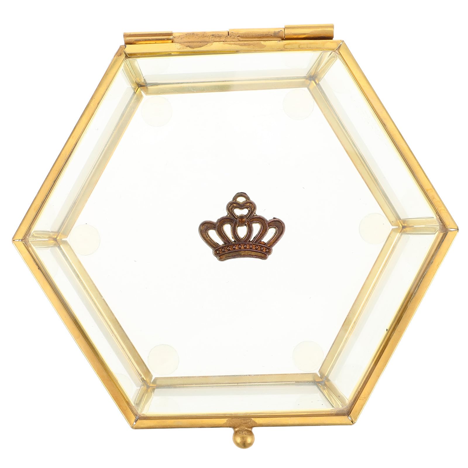 Boîte à bijoux en verre grand format avec rangement pour filles