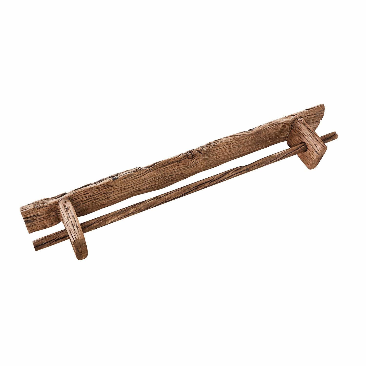 Loberon Einid Porte-Serviettes - Bois de sal revalorisé - Aspect et Toucher rustiques, Marron