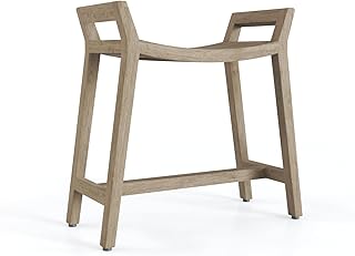 Patented Asia Ascend-Mist Teak Shower Bench with Elevated Height