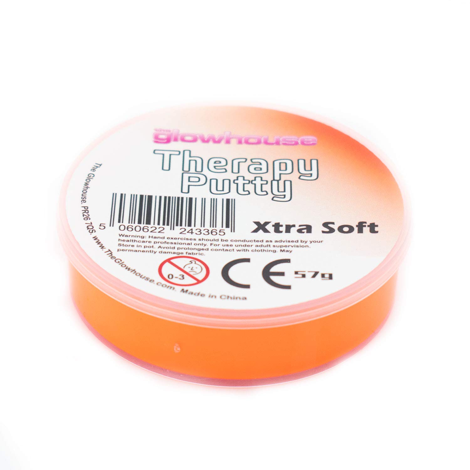 Premium Therapy Putty Squeezable Non-Toxic, Hand Exercise, Anti-Stress for Adults & Children 57g (Orange - Xtra Soft)