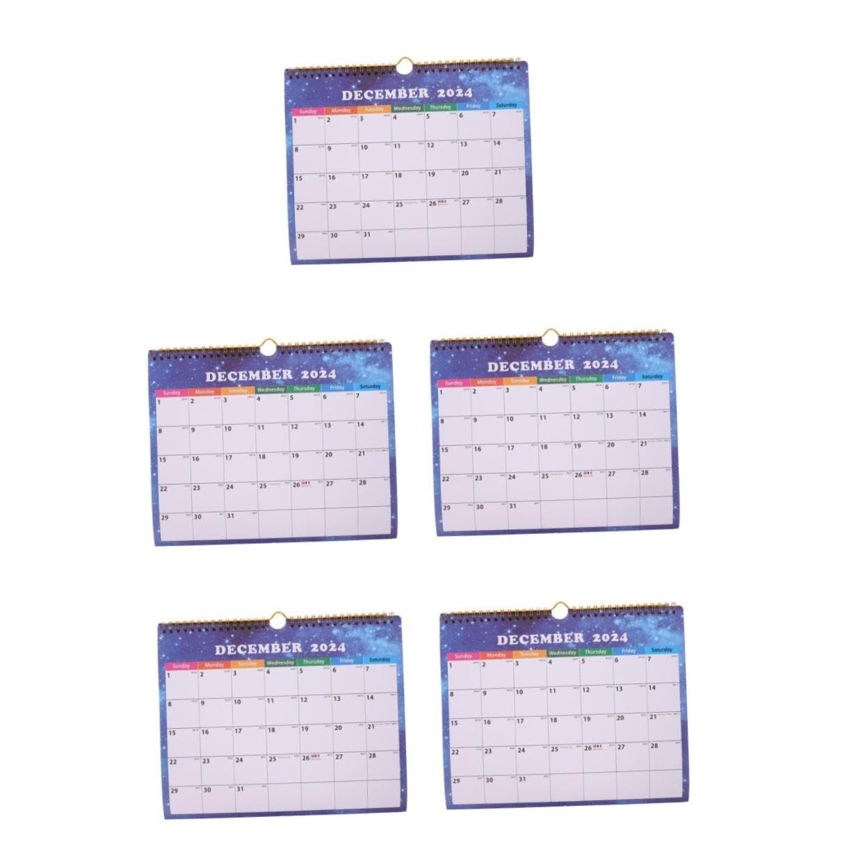 Housoutil 5 Stück Faltbarer Dreimonats Wandkalender Vertikaler Monatsplaner mit Großzügigem Notizbereich Platzsparendes Design für Büro und Klassenzimmer Praktischer Monats Überblick