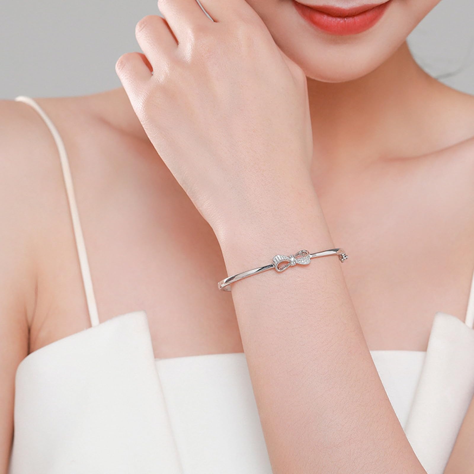 Pulsera vintage para mujer, pulsera de la amistad con moissanita y moissanita para ella