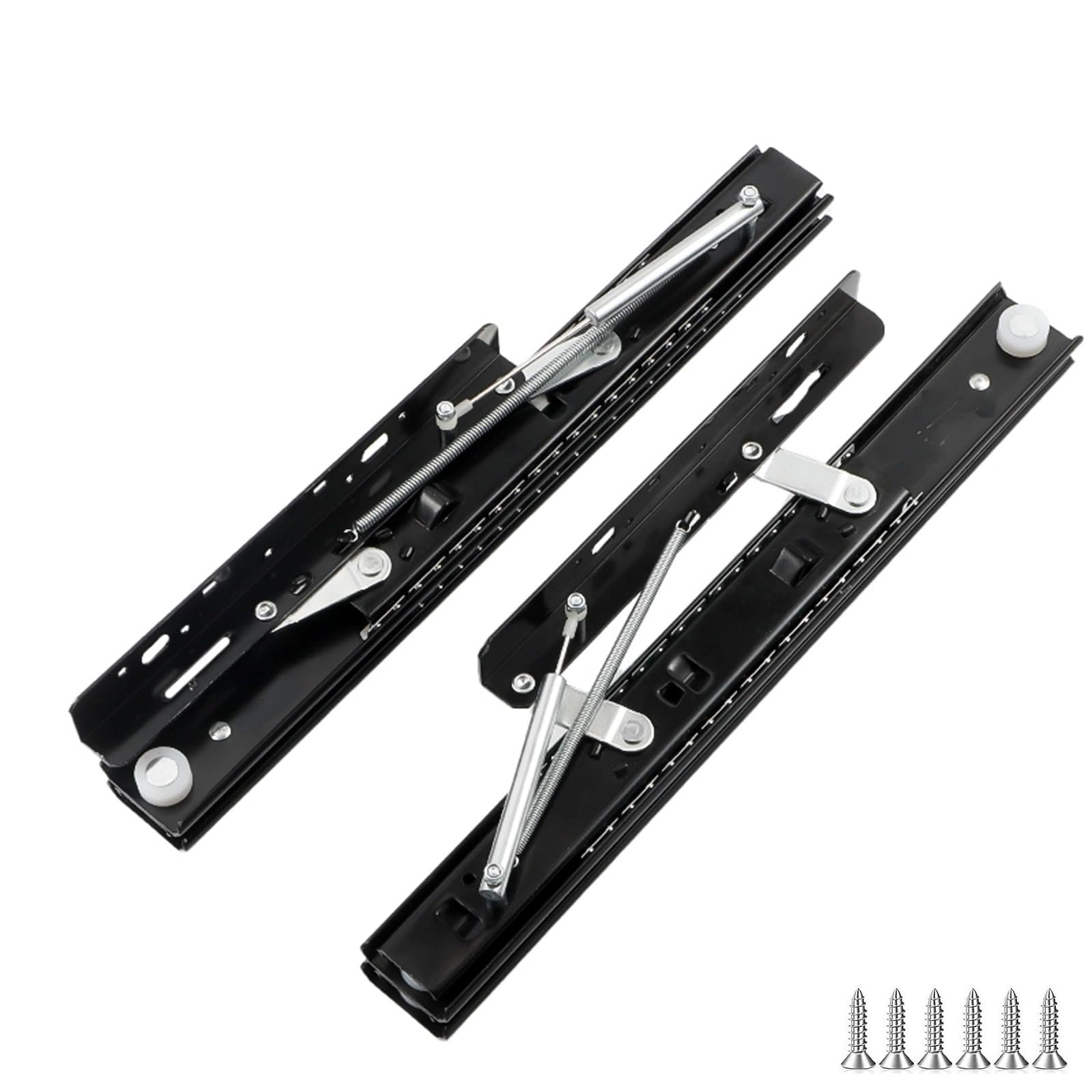 ksxnkhk Hidden Soft-close Drawer Rails for Desk, Workbench, and Dining Table Extension