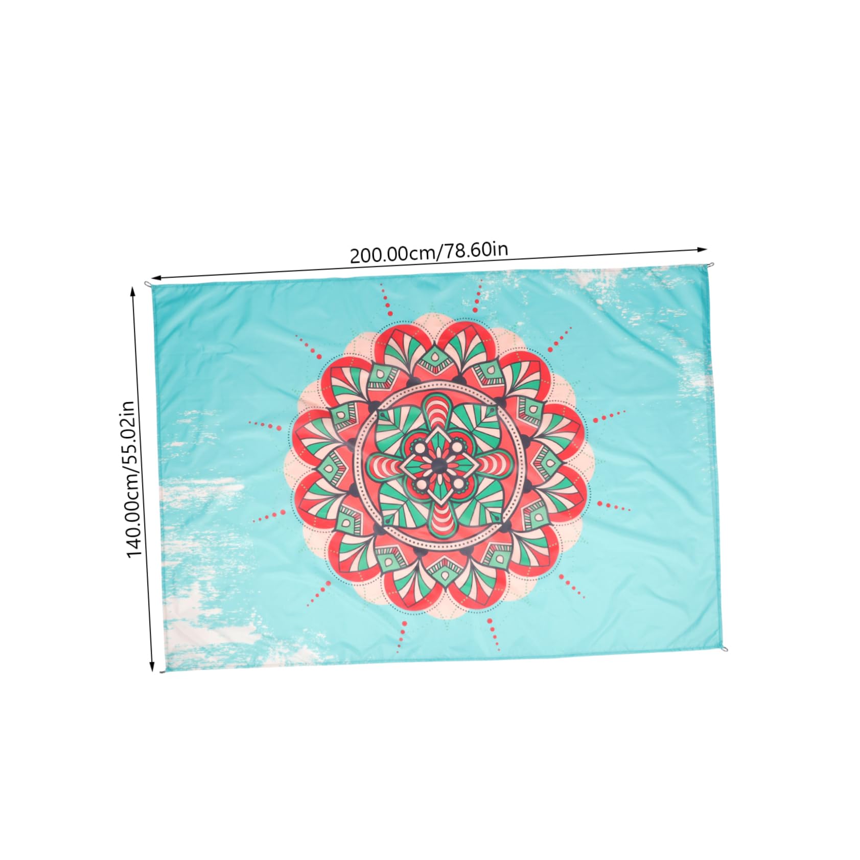 Mipcase Tappeto Spiaggia in Nylon Design Pieghevole per Campeggio e Relax Outdoor