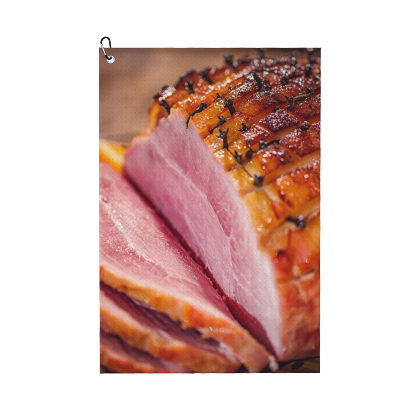 Ham, 16x24 in Portable Waffle Golf Towels with Carabiner Clip for Golf Bag
