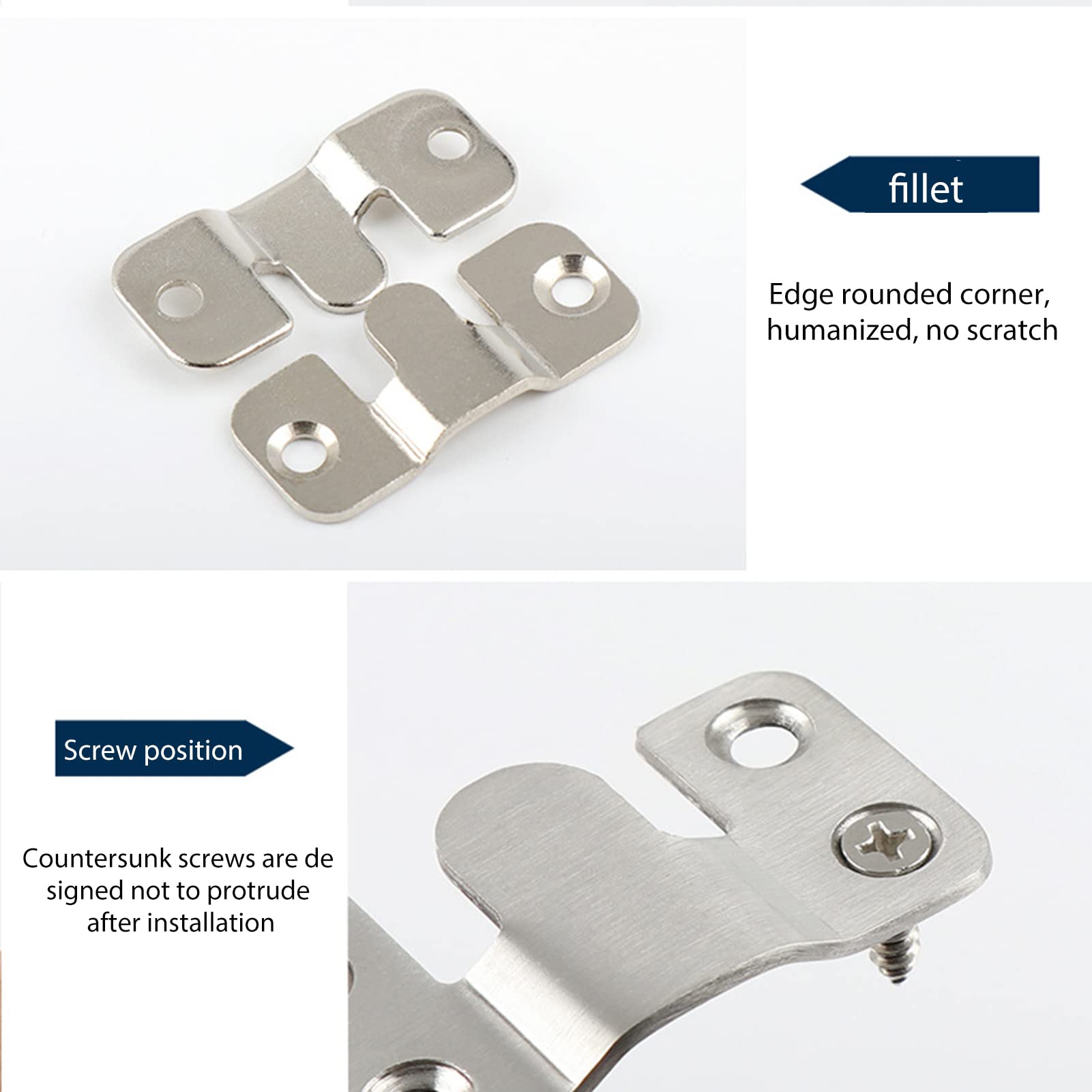 Z-Clips Zum Bilderaufhängen – Bündig, Robust, 10 Stück Edelstahl