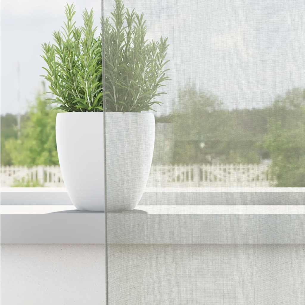 Light Gray woalowe zasłony z grommetami, 2 sztuki, 140 x 140 cm, półprzezroczyste panele okienne z poliestru, łatwy montaż do salonu, sypialni, termoizolacyjne