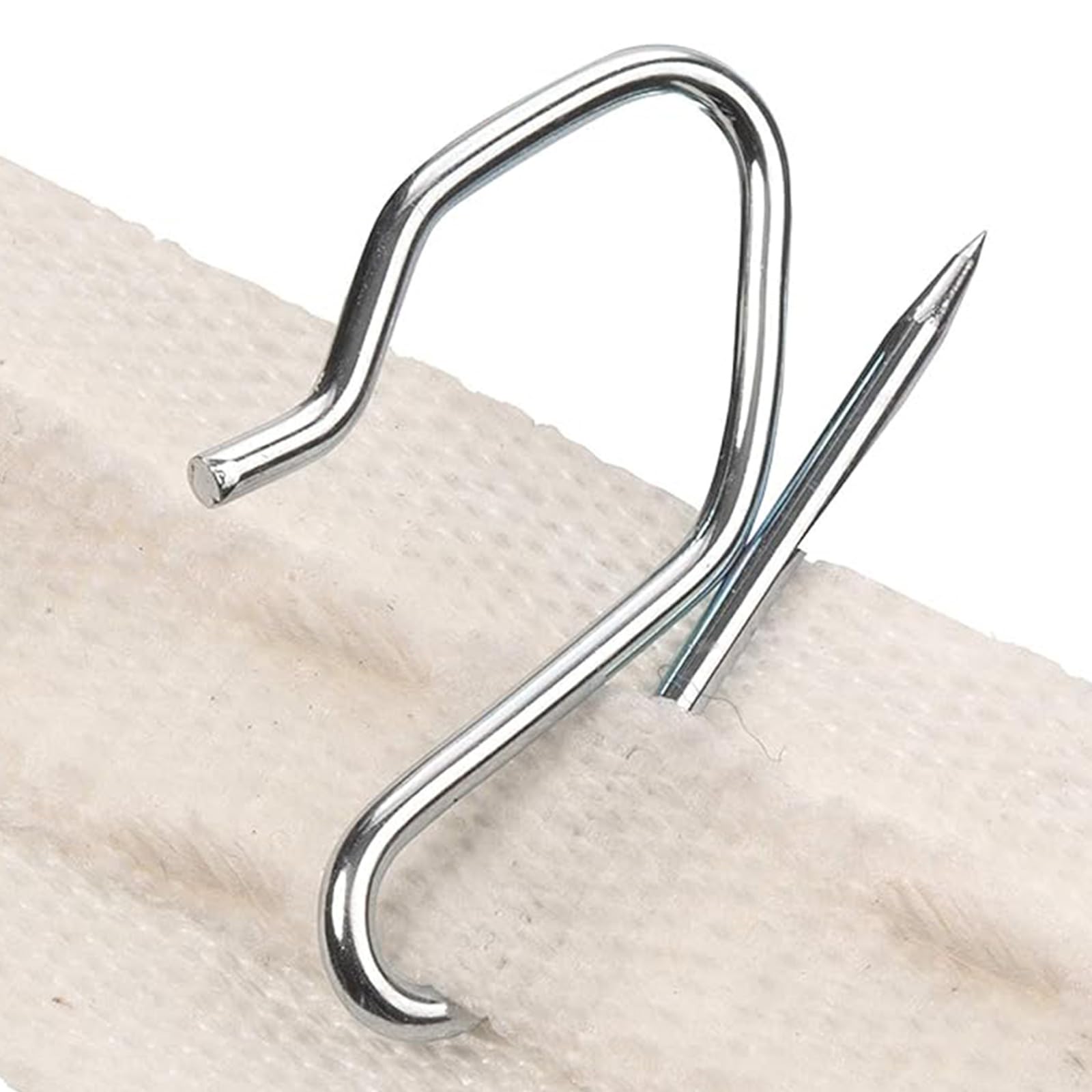 Heavy Duty Zinc Metal Drapery Pin Hooks (50 Pack) for Pencil Pleat Curtains - Image 3