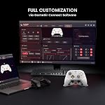 GameSir Cyclone PC Controller Mag-Res TMR Sticks 1000Hz Report Rate Hall & Micro 2-in-1 Triggers RGB Lighting with Charging Dock for PC/Switch/iOS/Android(Black)