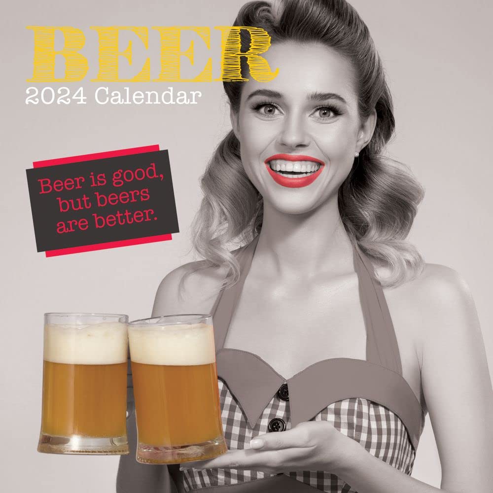 The Gifted Stationery Co Ltd, Beer 2024 Wall Calendar