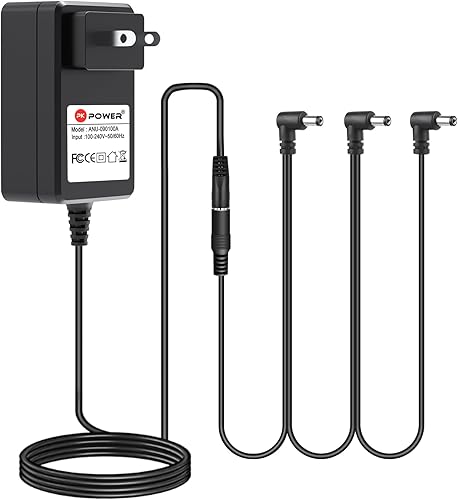 Miniatura 1 de PKPOWER Cargador adaptador de corriente continua para pedal de guitarra, cable de cadena margarita de 3 vías para Roland, distorsión, teclado Casio