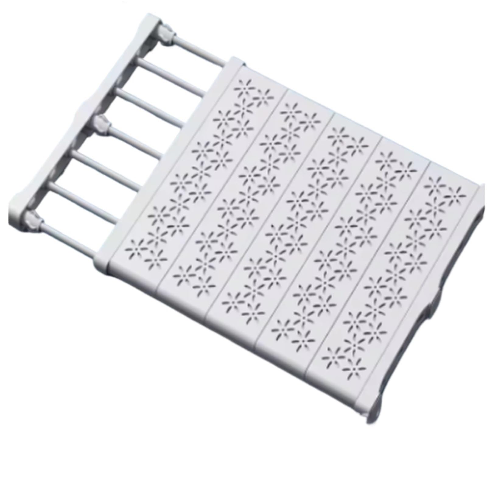 Étagère de Rangement Extensible Multicouche for Garde-Robe, Gain Place, séparateurs en Plastique for vêtements, Chaussures et accès pour Armoire, Armoire, Cuisine, Salle de Bain(White2 S)